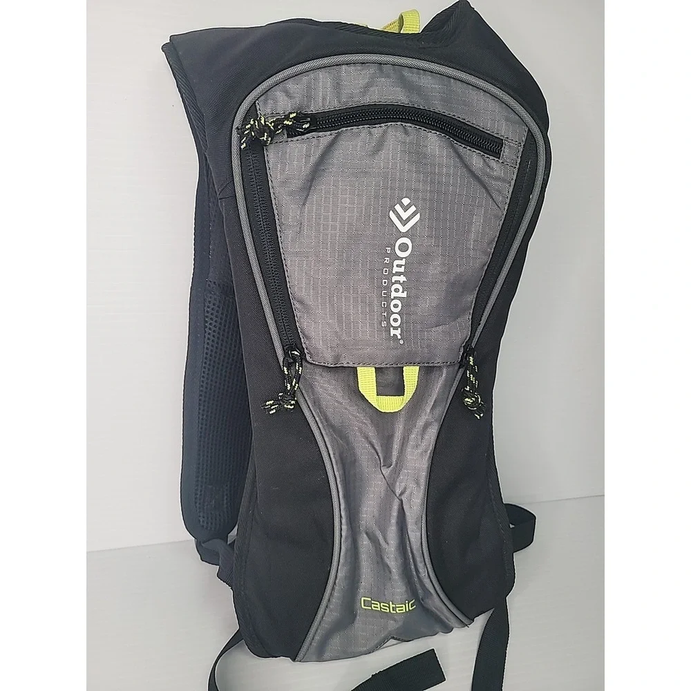 Outdoor Products Castaic Water Reservoir Hydration Backpack Black Gray Festival